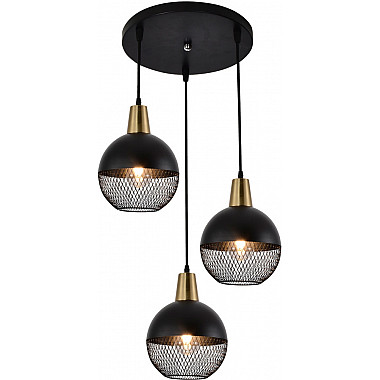 Подвесной светильник 03205-3.9-03 BK+COPPER