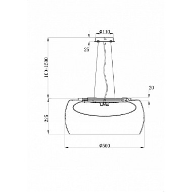 Подвесной светильник Solen MOD073PL-L16B3K