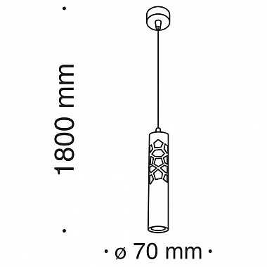 Подвесной светильник Torre P037PL-L11W4K