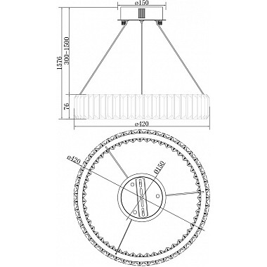 Подвесной светильник Tier FR5257PL-L17G