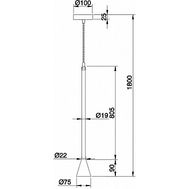 Подвесной светильник Arrow P064PL-01W