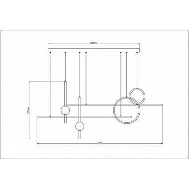 Подвесной светильник Polaris A2610SP-85BK
