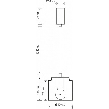 Подвесной светильник Eleganza S111056.1Amber