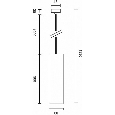 Подвесной светильник Focus P075PL-01MG