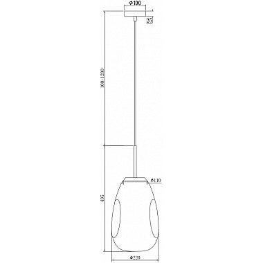 Подвесной светильник Mabell P013PL-01G