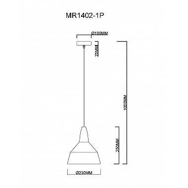 Подвесной светильник Brigitte MR1402-1P