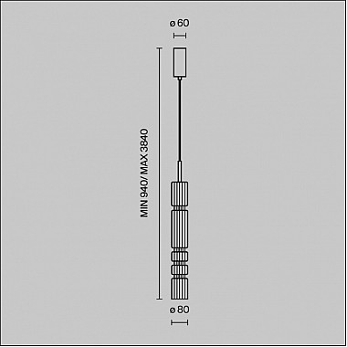 Подвесной светильник Ordo MOD272PL-L12B3K