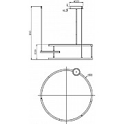 Подвесной светильник Line MOD016PL-L52BK