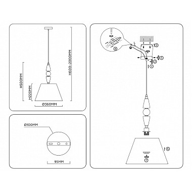 Подвесной светильник High Light LH75250