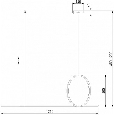Подвесной светильник Mist 90266/1 золото