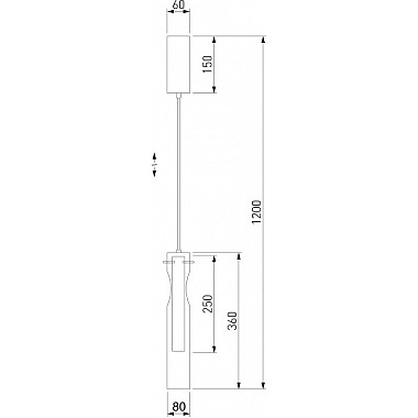 Подвесной светильник Swan 50253/1 LED графит
