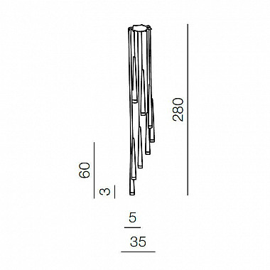 Подвесной светильник Azzardo Stylo 8 AZ0161