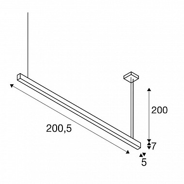 Подвесной светодиодный светильник SLV Glenos 1001409
