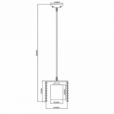 Подвесной светильник Rivoli Rosco 3041-201 Б0044353