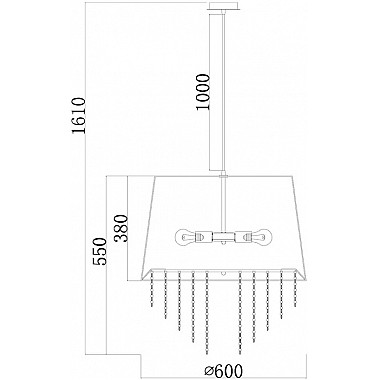 Подвесной светильник CHARM 652/5S Black