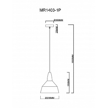 Подвесной светильник Brigitte MR1403-1P
