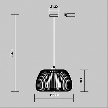 Подвесной светильник Kirigami MOD409PL-01B