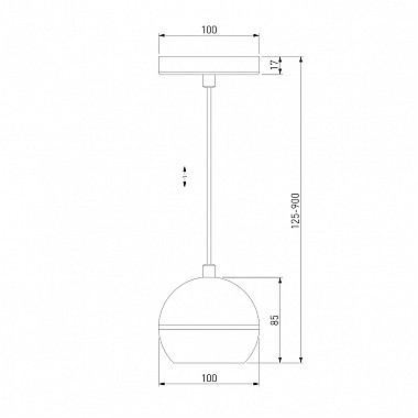 Подвесной светильник DLS023 DLS023 9W 4200K черный