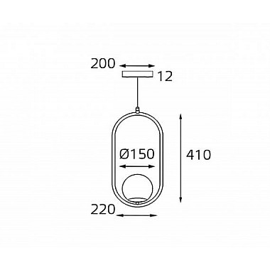 Подвесной светильник Italline Bolla SP 6239 brass