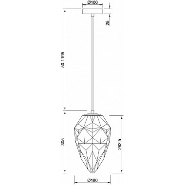 Подвесной светильник Globo P052PL-01BL
