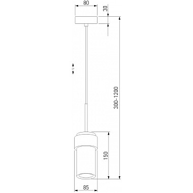 Подвесной светильник Pebble 50264/1 черный