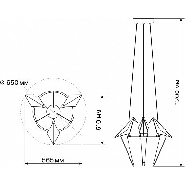 Подвесной светильник Birdie 51604 4