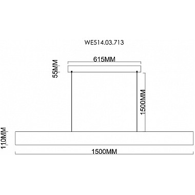 Подвесной светильник Edda WE514.03.713