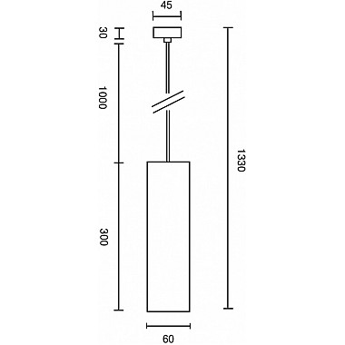 Подвесной светильник Focus P075PL-01W