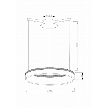 Подвесной светодиодный светильник Moderli Via V1722-PL