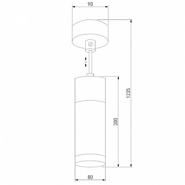 Подвесной светильник Double Topper 50135/1 LED хром / черный