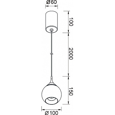 Подвесной светильник Drop 8891