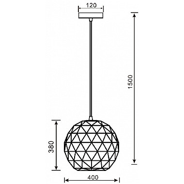 Подвесной светильник Asterope round 342130