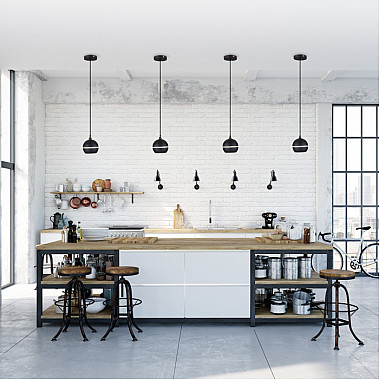 Подвесной светильник DLS023 DLS023 9W 4200K черный