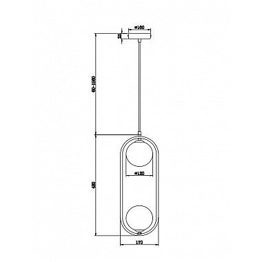 Подвесной светильник Ring MOD013PL-02B