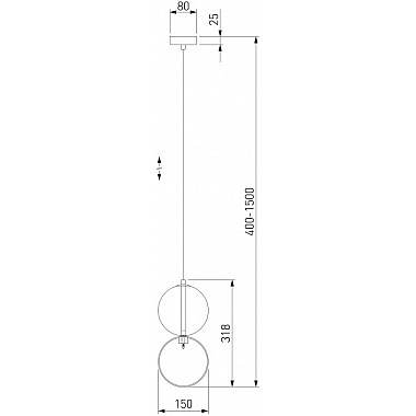 Подвесной светильник Selisa 50092/1 хром/дымчатый