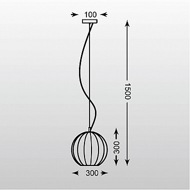 Подвесной светильник Zumaline Rame OYD-10298B-SP1