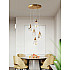 Подвесной светильник Crystal rock MD-020B-5 gold
