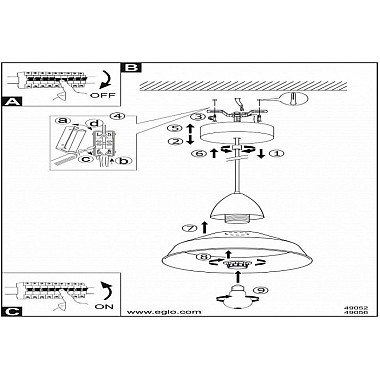 Подвесной светильник Auckland-p 49056
