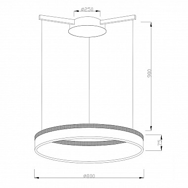Подвесной светодиодный светильник Moderli Via V1723-PL