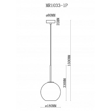 Подвесной светильник Stiven MR1033-1P