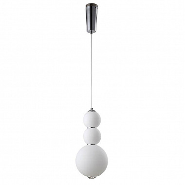 Подвесной светодиодный светильник Crystal Lux Desi SP3 Chrome/White