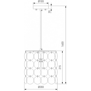 Подвесной светильник Sandra 60185/1 хром/перлаиутр