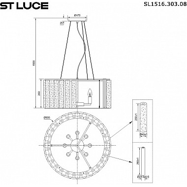 Подвесной светильник Delight SL1516.303.08