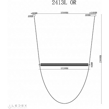 Подвесной светильник Rocks 2413L OR