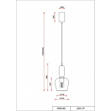 Подвесной светильник Dubbel 4353-1P