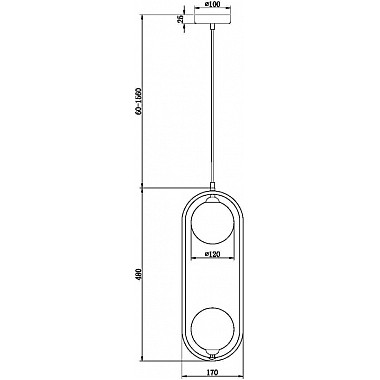 Подвесной светильник Ring MOD013PL-02BS1
