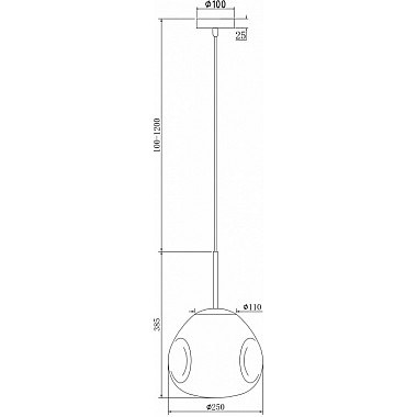 Подвесной светильник Mabell P014PL-01G