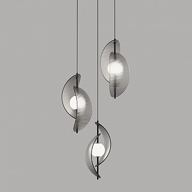 Подвесной светильник MD24030035 MD24030035-3A black/smoky