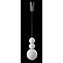 Подвесной светодиодный светильник Crystal Lux Desi SP3 Chrome/White