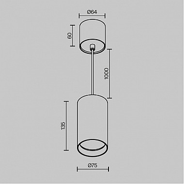 Подвесной светильник Vol P100PL-20W3K-BS